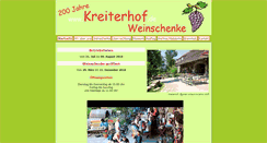 Desktop Screenshot of kreiterhof.de