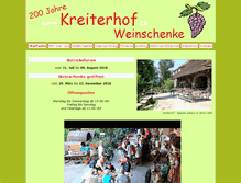 Tablet Screenshot of kreiterhof.de